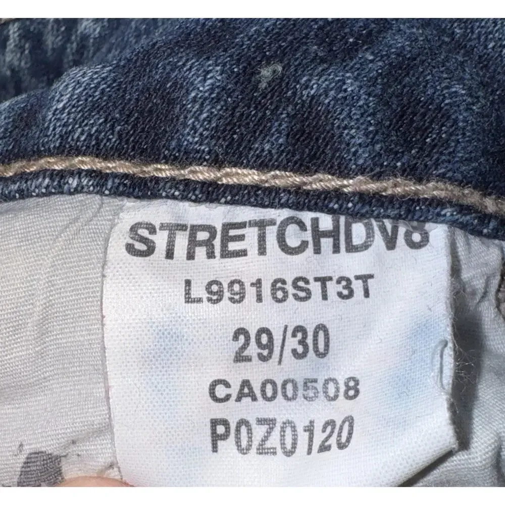 Y2K Silver Jeans Womens Size 29 Low Rise Dark Wash Bootcut Flare Denim Stretch - Picture 11 of 12